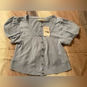Nwt Free People Molly larkspur Top Tee size XS